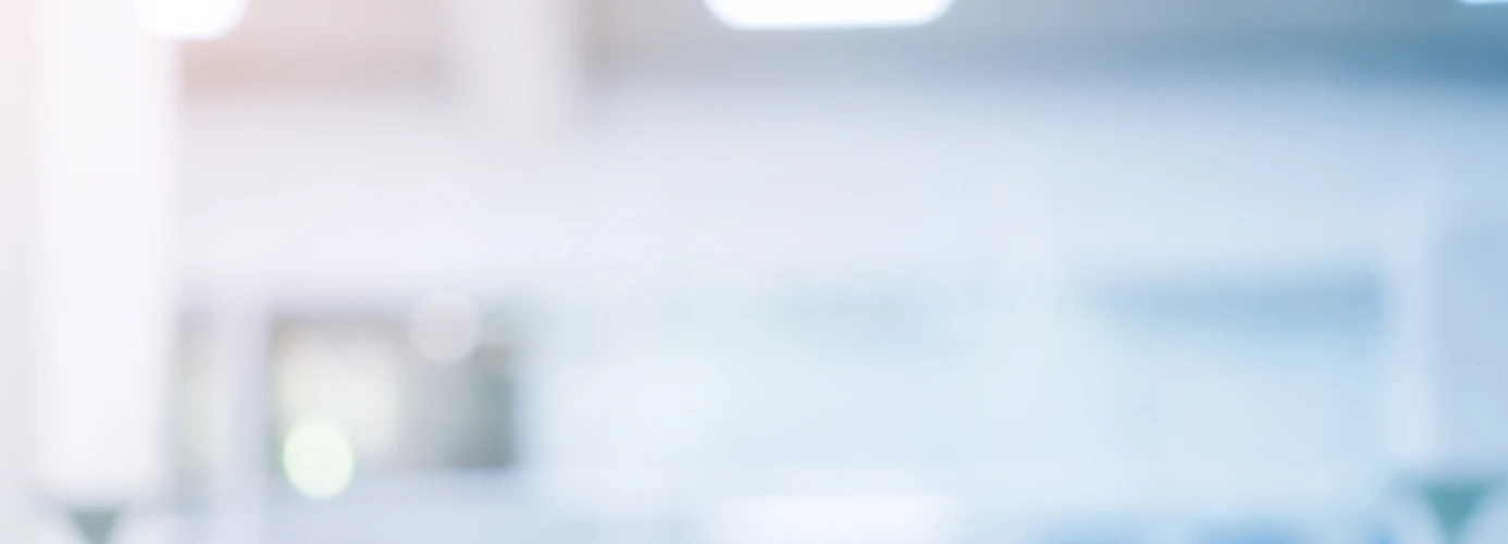 Blurred laboratory interior
