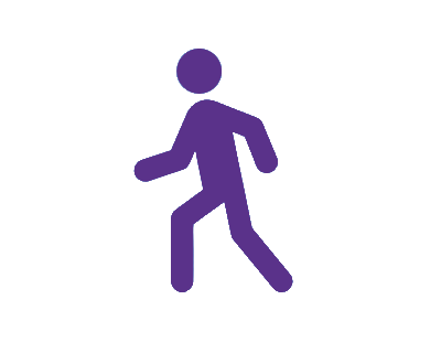 Man walking calmly