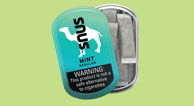 Snus pouches open box
